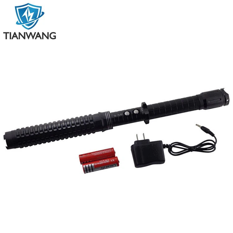 Portable Rechargeable Stun Gun Electric Shock Stick with Flashlight (SYSG-201810)
