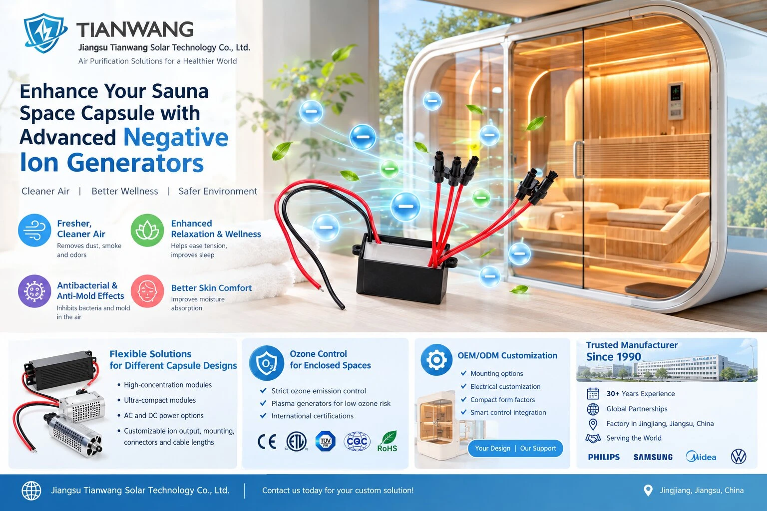 negative ion generator for sauna negative ion generator for sauna