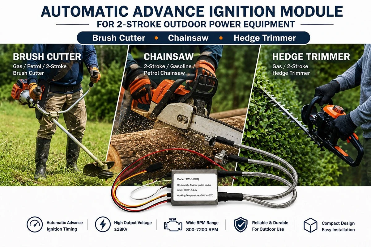 Automatic Advance CDI Ignition Module for Brush Cutters Chainsaws Hedge Trimmers Automatic Advance CDI Ignition Module for Brush Cutters Chainsaws Hedge Trimmers