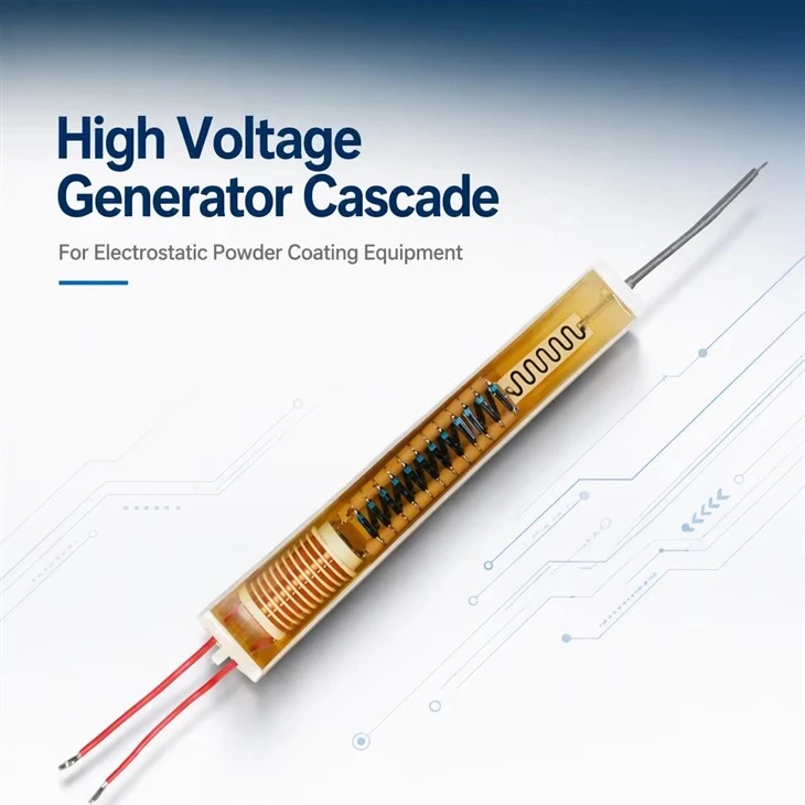 HIGH VOLTAGE CASCADE FOR POWDER COATING GUN