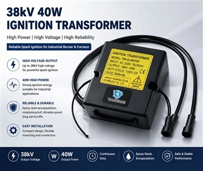 38kV High-Power Burner Igniter With Built-in Controller And 30-Second Auto Shut-Off