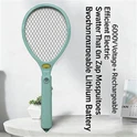 TW-05 Rechargeable Electric Mosquito Swatter | 6000V Mosquito Zapper With LED Light